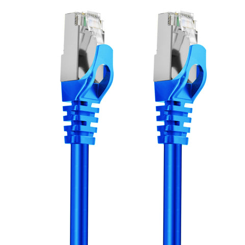 Cruxtec CAT7 SF/FTP 10GbE Shielded Ethernet Cable (Blue 2m) image