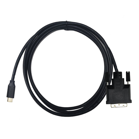 Cruxtec USB-C Male to DVI Male Cable 4K@30Hz (Black 2m) image