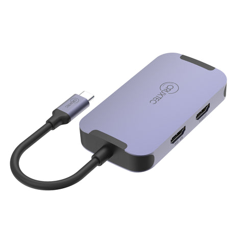 Cruxtec USB-C to DisplayPort Cable 4K@30Hz (Silver Grey 15cm) image