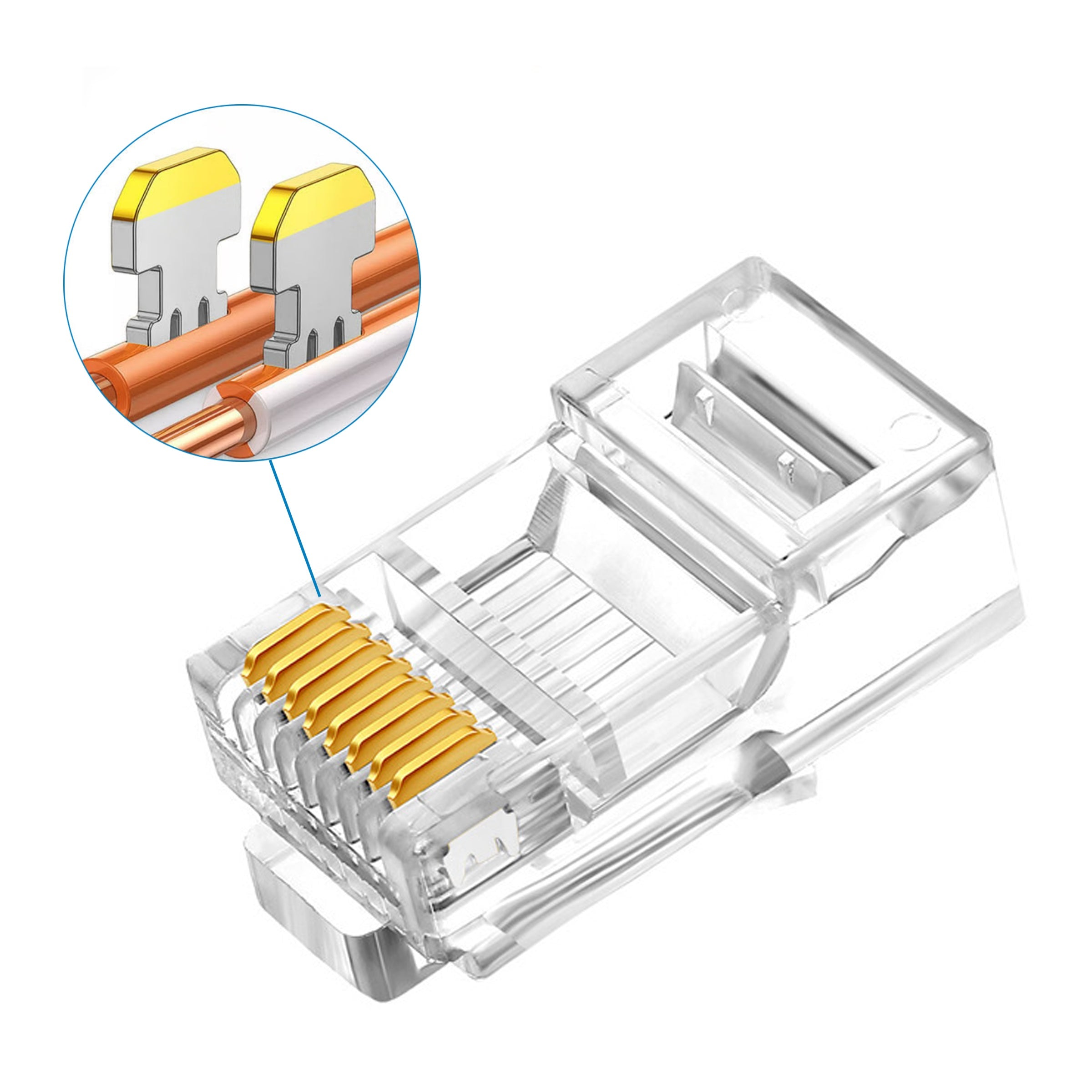 Cruxtec RJ45 CAT6 UTP Connector 100 Pack image