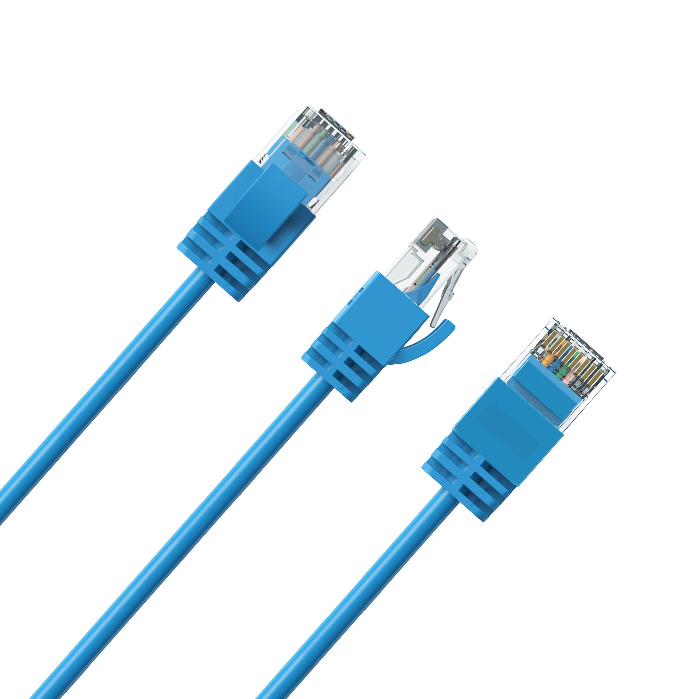 Cruxtec CAT6A UTP 10GbE Ultra-Thin Ethernet Cable (Blue 10m) image