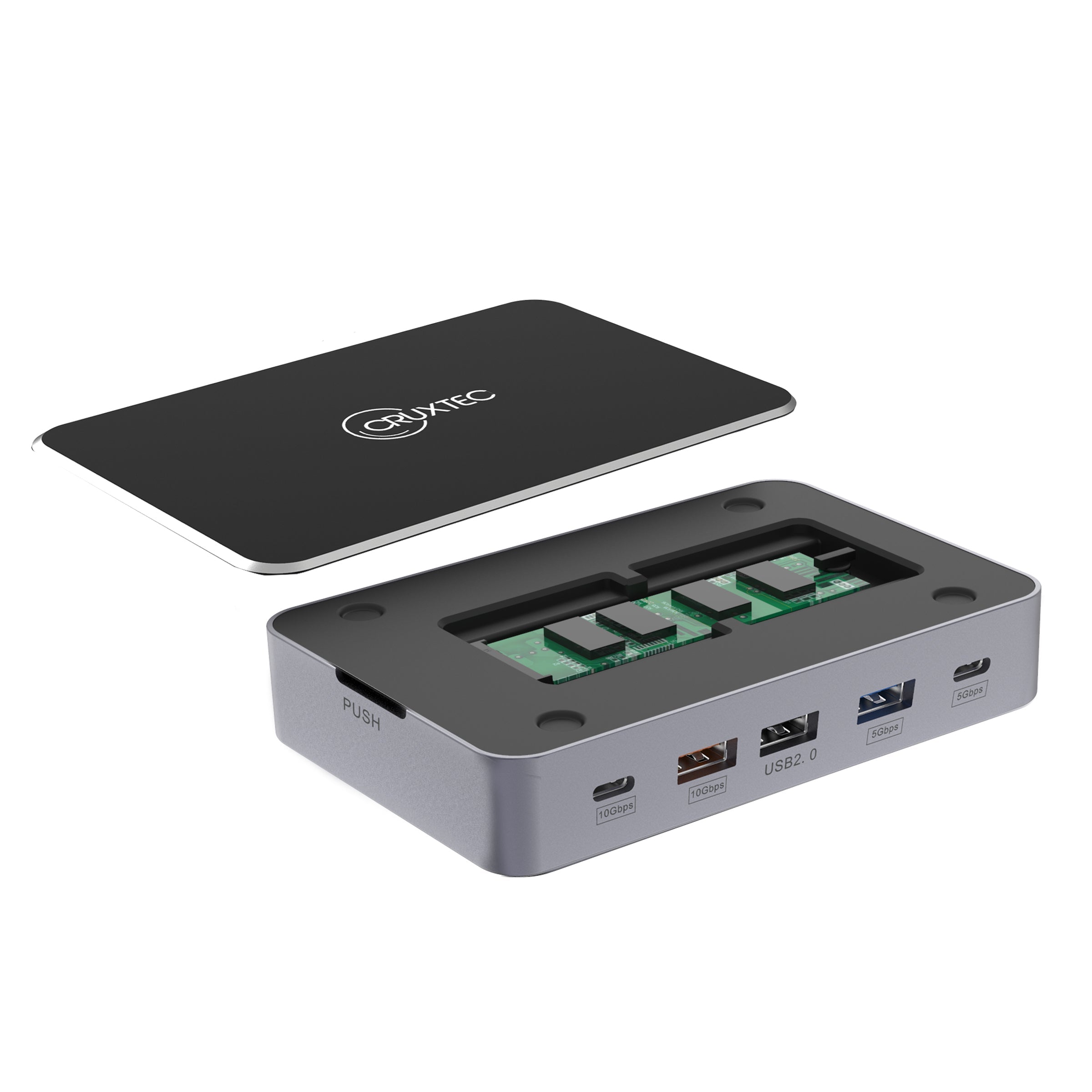 Cruxtec USB-C to DisplayPort Cable 4K@60Hz (Silver Grey 1m) image