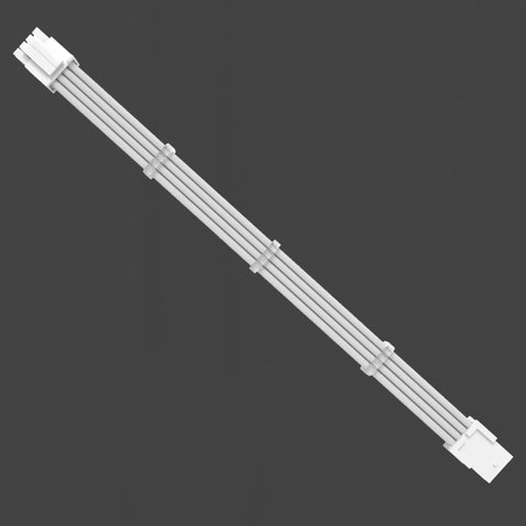 Cruxtec CPU 8Pin Female to 4+4Pin Male cable 30cm White image