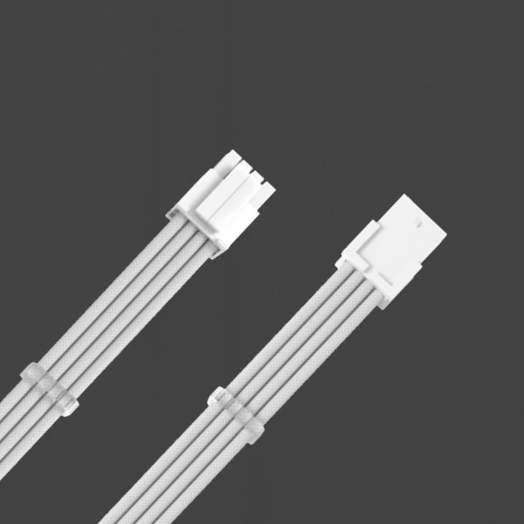 Cruxtec CPU 8Pin Female to 4+4Pin Male cable 30cm Black image
