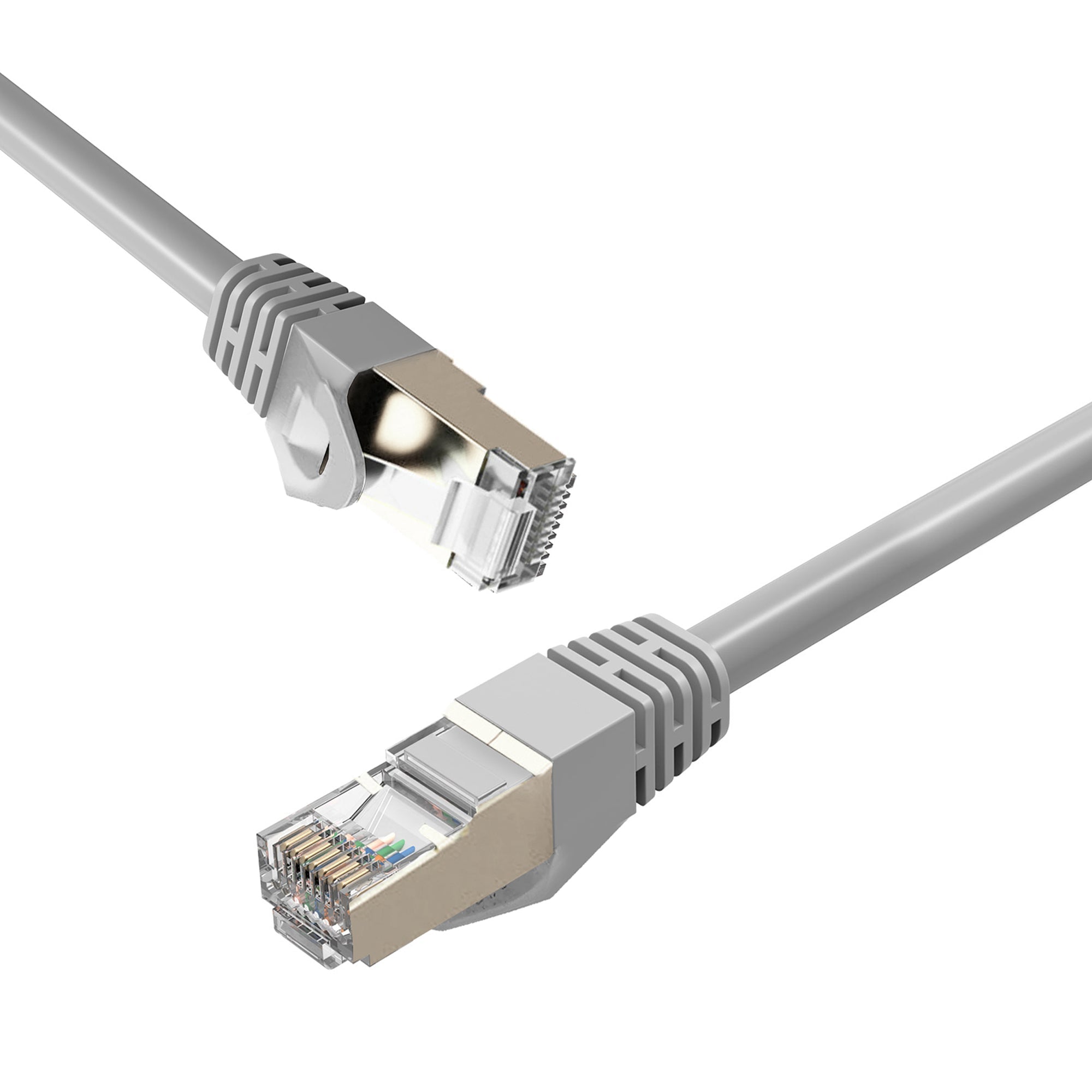 Cruxtec CAT7 SF/FTP 10GbE Shielded Ethernet Cable (White 5m) image