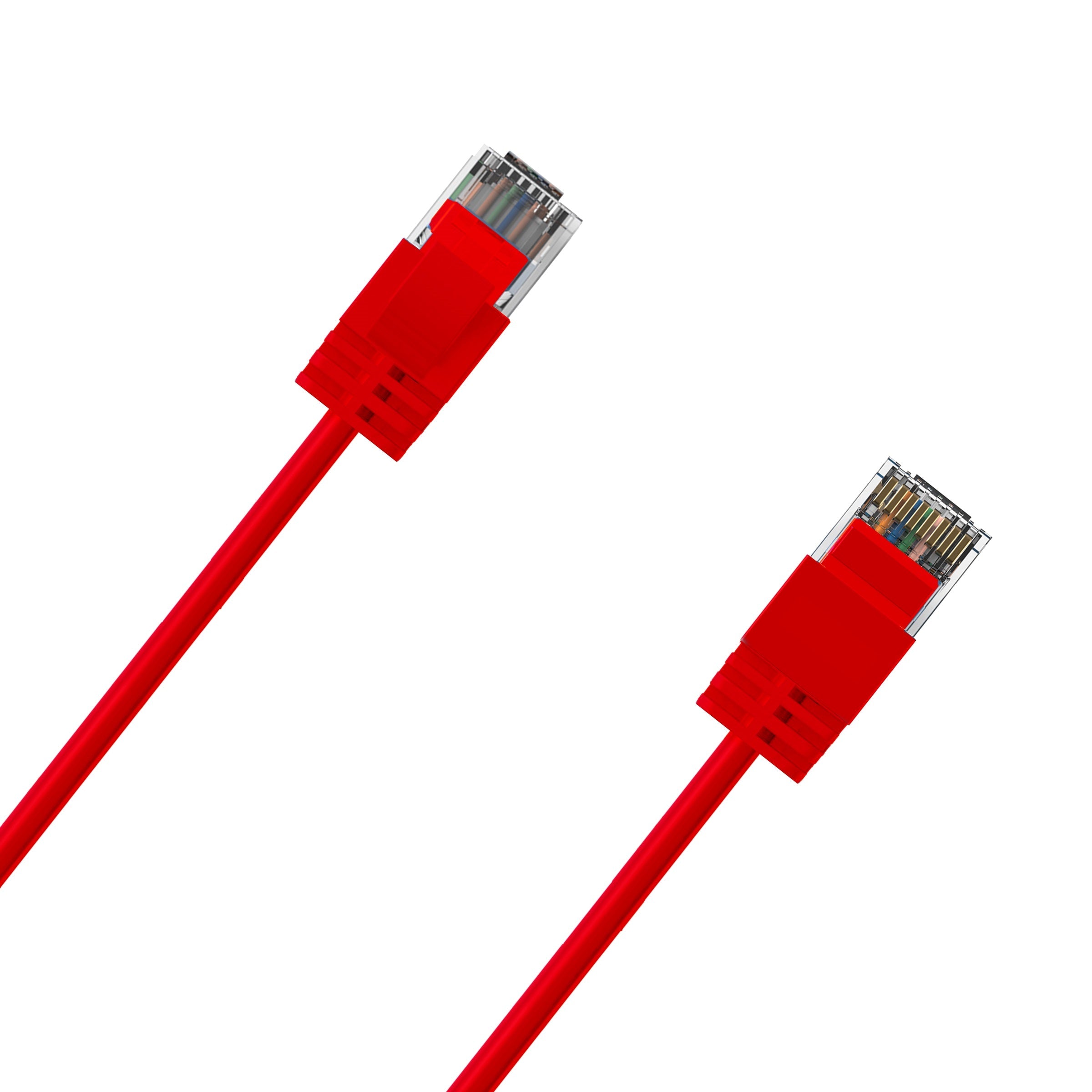 Cruxtec CAT6A UTP 10GbE Ultra-Thin Ethernet Cable (Red 50cm) image
