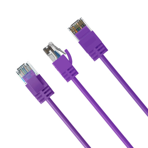 Cruxtec CAT6A UTP 10GbE Ultra-Thin Ethernet Cable (Purple 2m) image