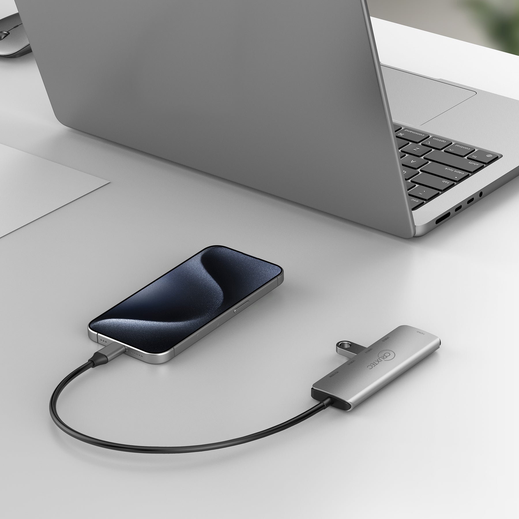 Cruxtec 5-in-1 USB-C Mini Dock with HDMI Output image