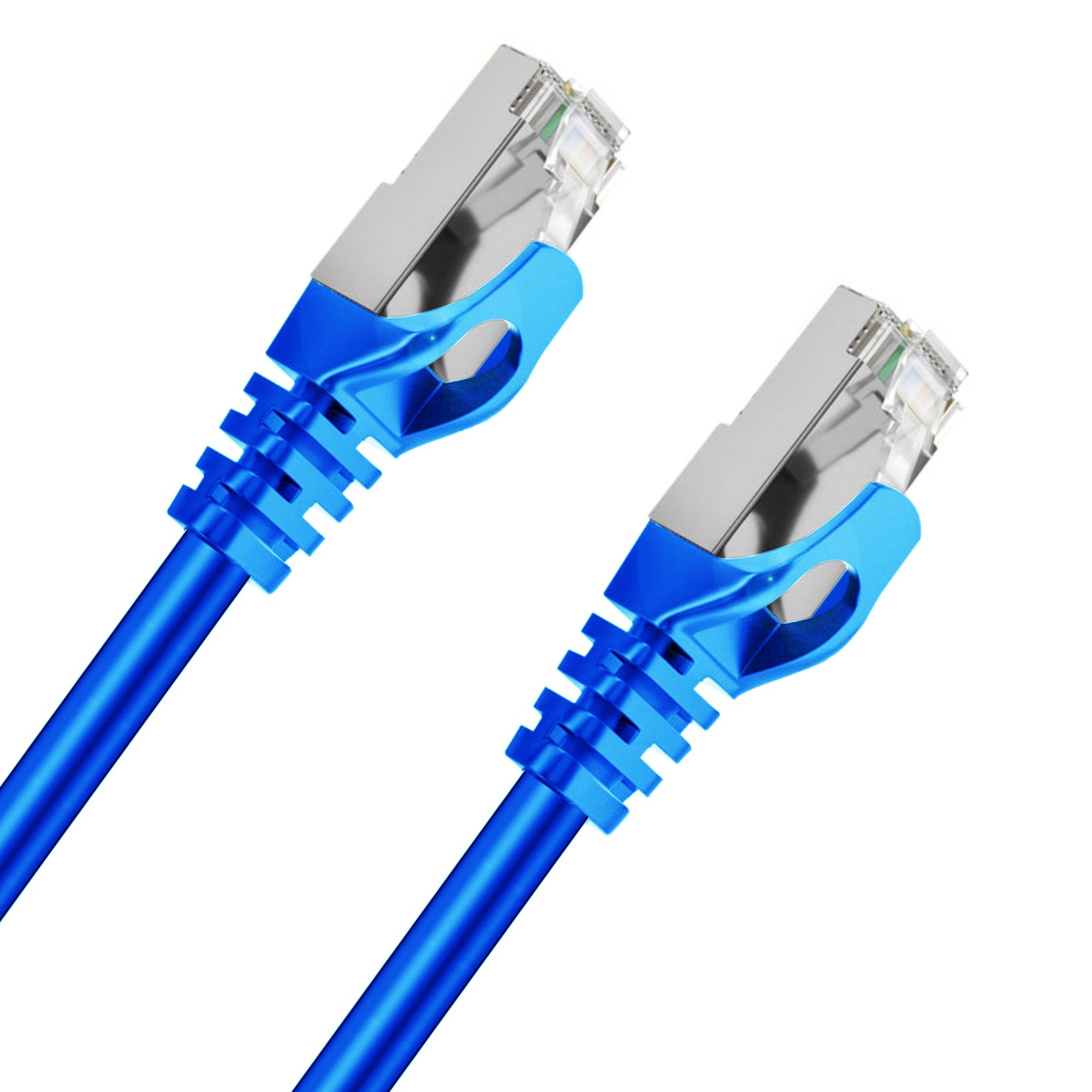 Cruxtec CAT7 SF/FTP 10GbE Shielded Ethernet Cable (Blue 2m) image