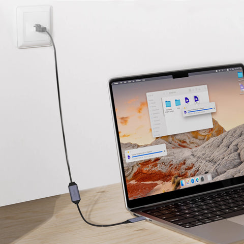 Cruxtec USB-C to RJ45 Ethernet Cable (Black 3m) image