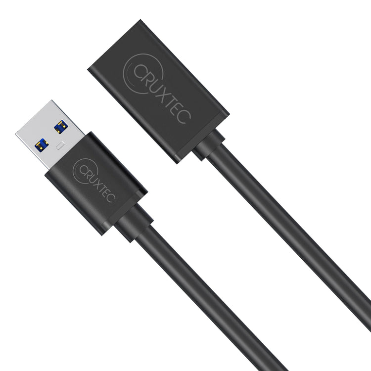 Cruxtec USB-A Male to USB-A Female Extension Cable (1m) image