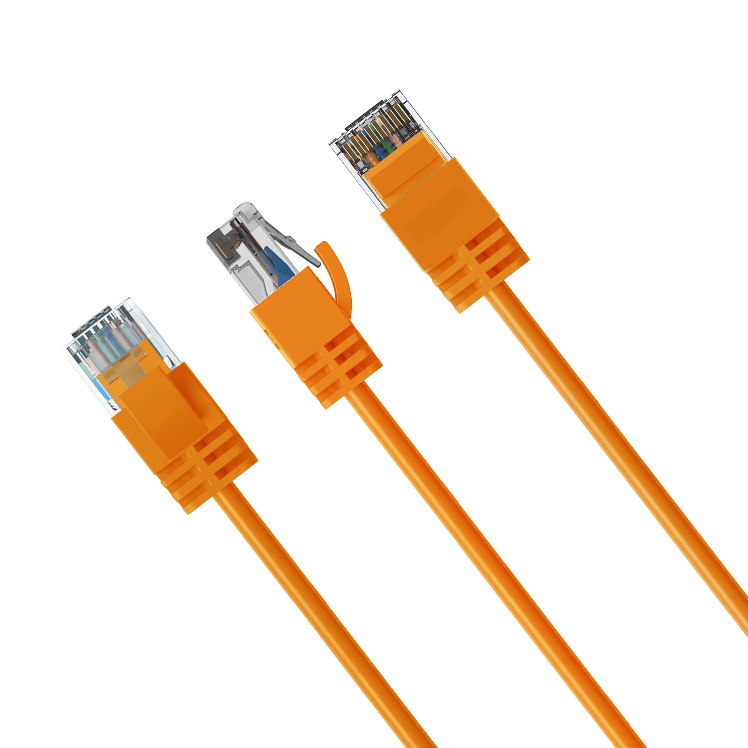 Cruxtec CAT6A UTP 10GbE Ultra-Thin Ethernet Cable (Orange 3m) image