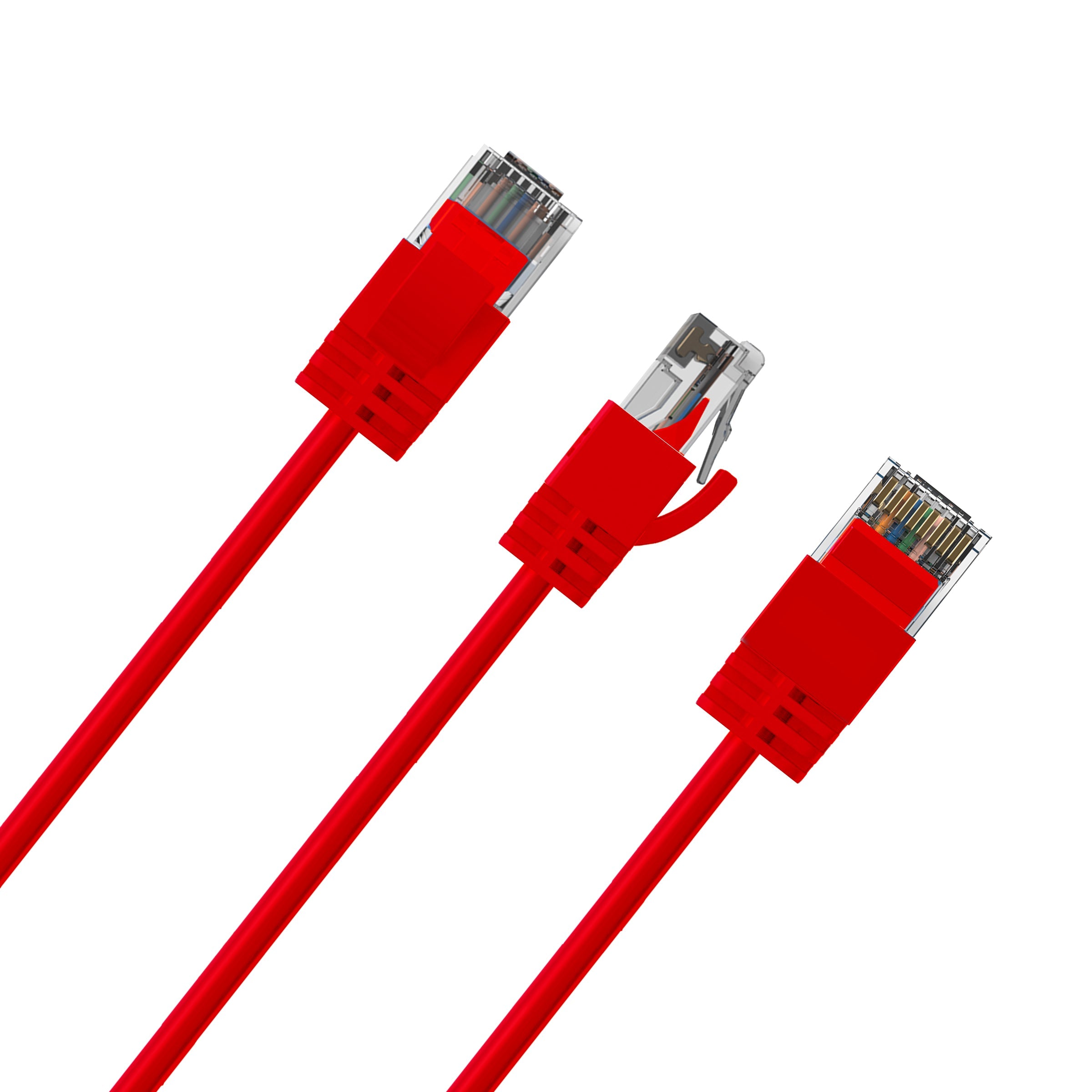 Cruxtec CAT6A UTP 10GbE Ultra-Thin Ethernet Cable (Red 1.5m) image
