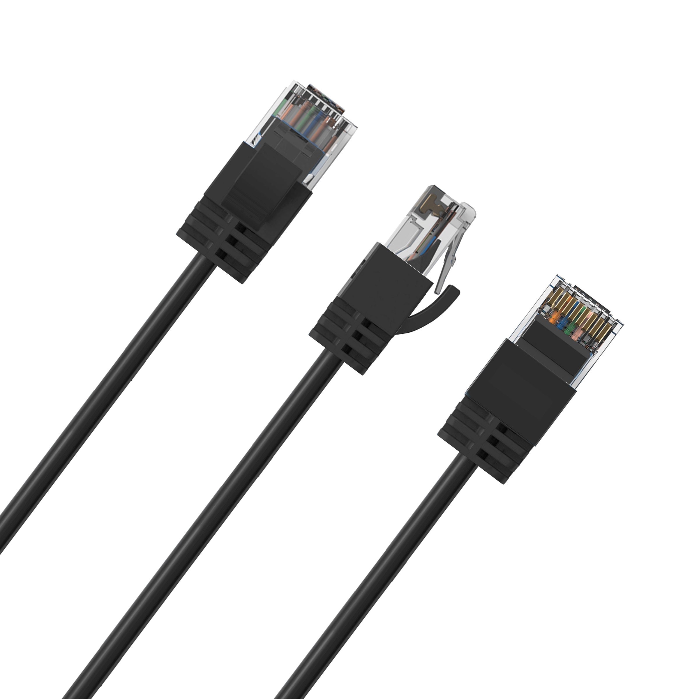 Cruxtec CAT6A UTP 10GbE Ultra-Thin Ethernet Cable (Black 15m) image