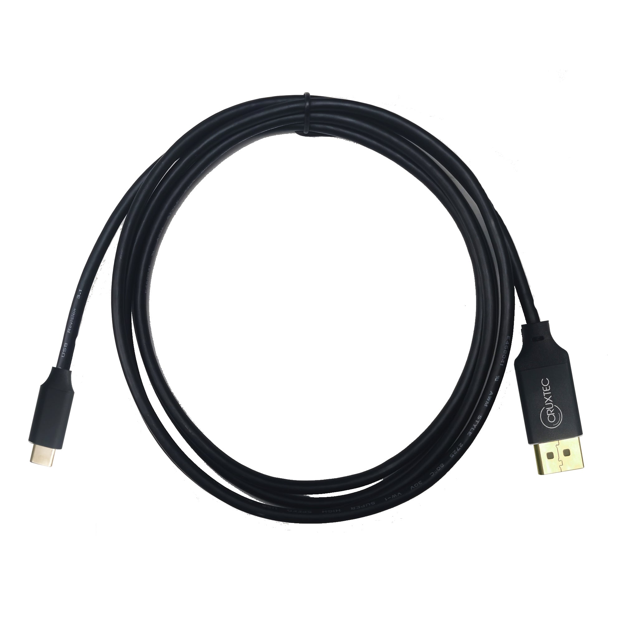Cruxtec USB-C to DisplayPort Cable 4K@60Hz (Black 2m) image