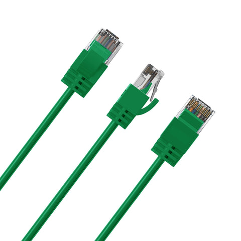 Cruxtec CAT6A UTP 10GbE Ultra-Thin Ethernet Cable (Green 20m) image