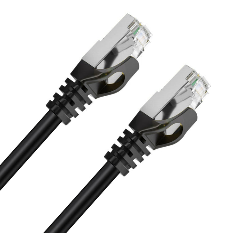 Cruxtec CAT7 SF/FTP 10GbE Shielded Ethernet Cable (Black 30m) image