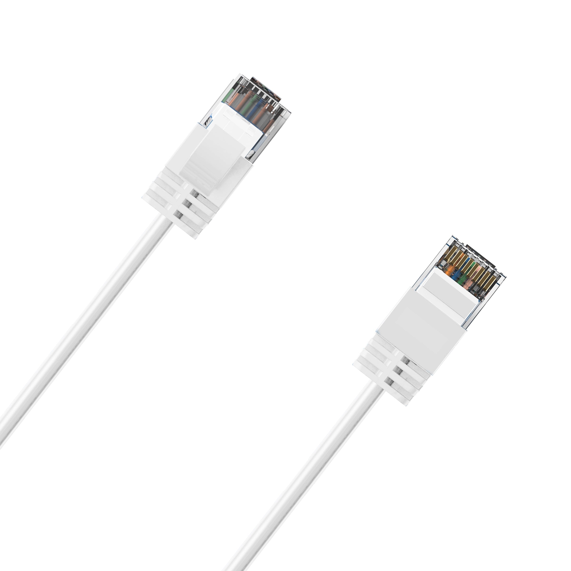 Cruxtec CAT6A UTP 10GbE Ultra-Thin Ethernet Cable (White 10m) image