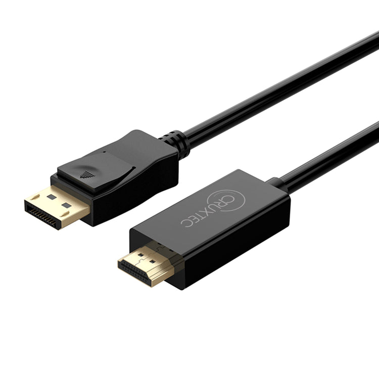 Cruxtec DisplayPort to HDMI Cable 4K@30Hz (Black 2m) image
