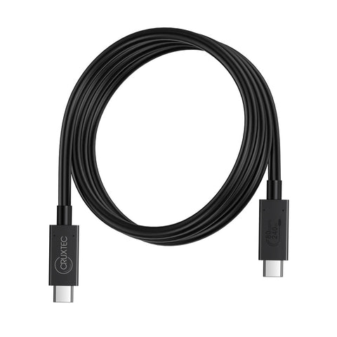 Cruxtec USB4 USB-C Full-Feature Coaxial Cable ( 240W , 80Gpbs , ) 8K@60Hz / 4K@120Hz (1m) image
