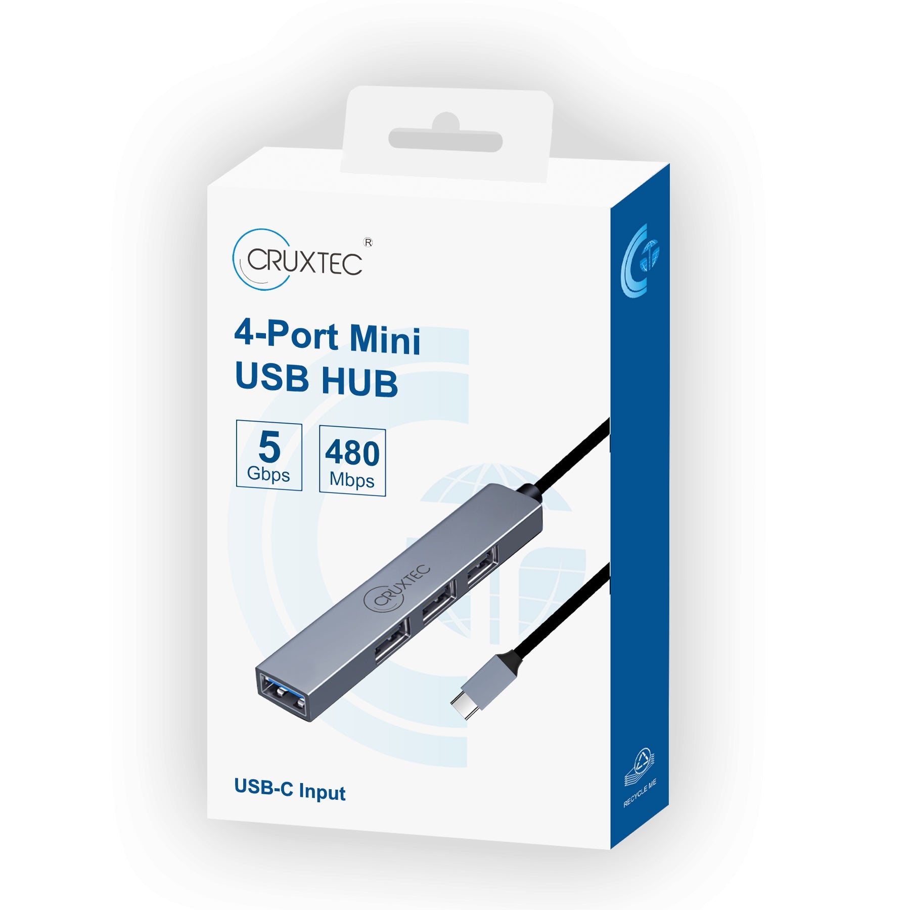 Cruxtec 4-Port High-Speed USB-C 3.0 Ultra-Slim Hub image