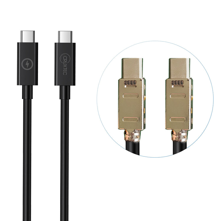 Cruxtec USB-C to USB-C Cable for Syncing & Charging ( 240W ) 2m (3m) image