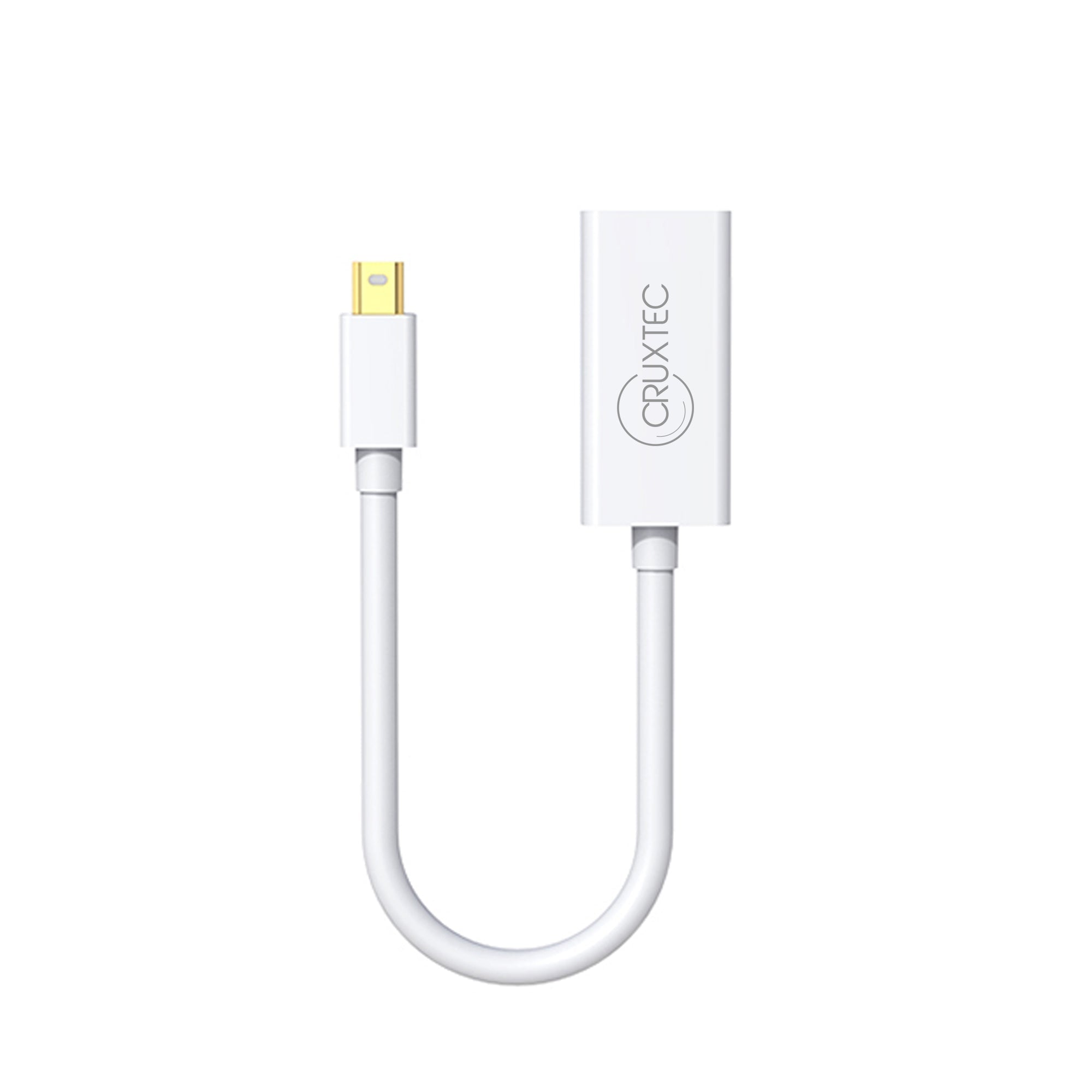 Cruxtec Mini DisplayPort Male to HDMI Female Cable Adapter 4K@30Hz (20cm) image