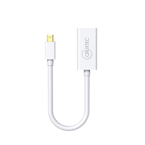 Cruxtec Mini DisplayPort Male to HDMI Female Cable Adapter 4K@30Hz (20cm) image