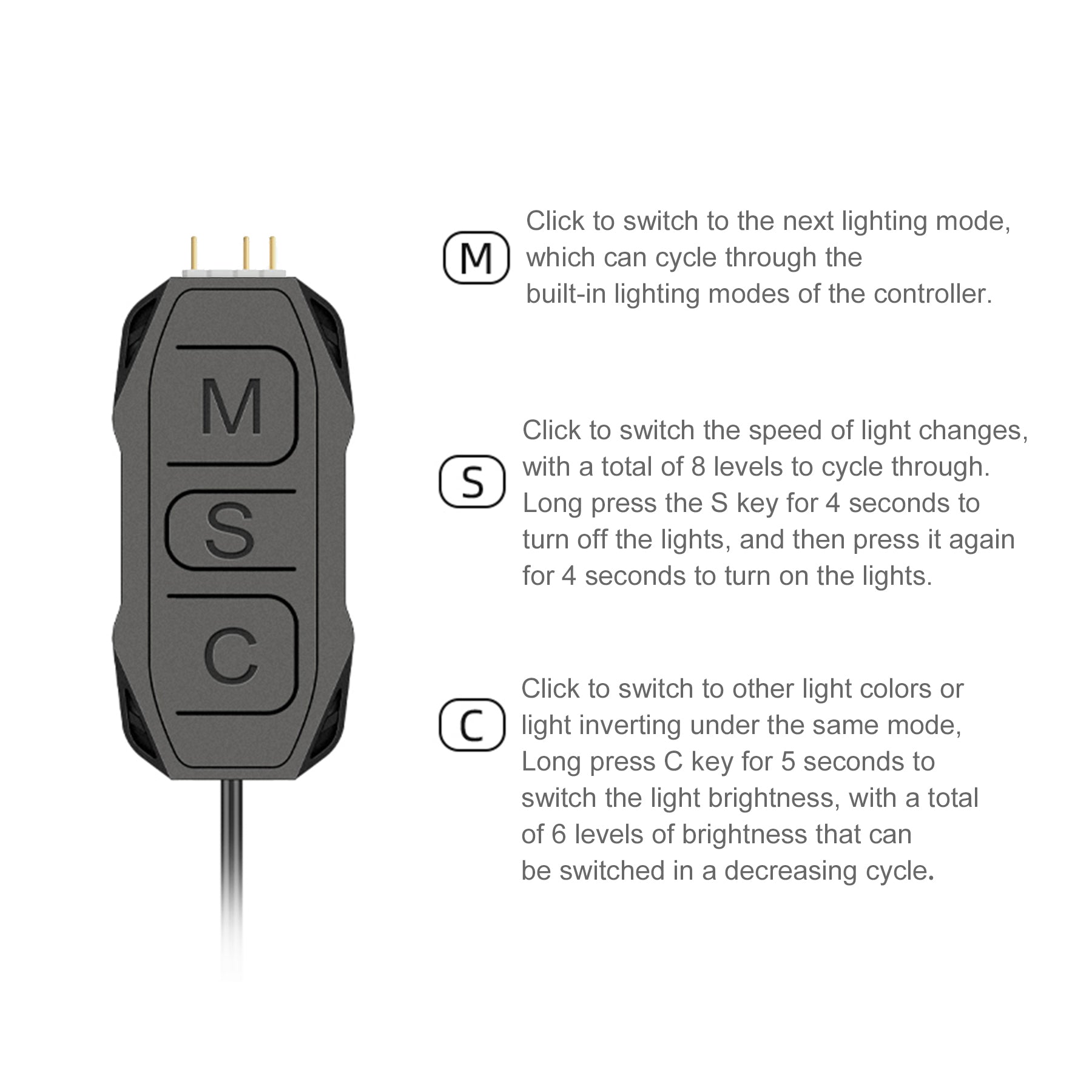 Cruxtec SK1 5V ARGB Controller with Remote image