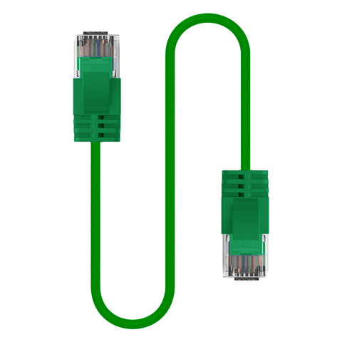 Cruxtec CAT6A UTP 10GbE Ultra-Thin Ethernet Cable (Green 50cm) image