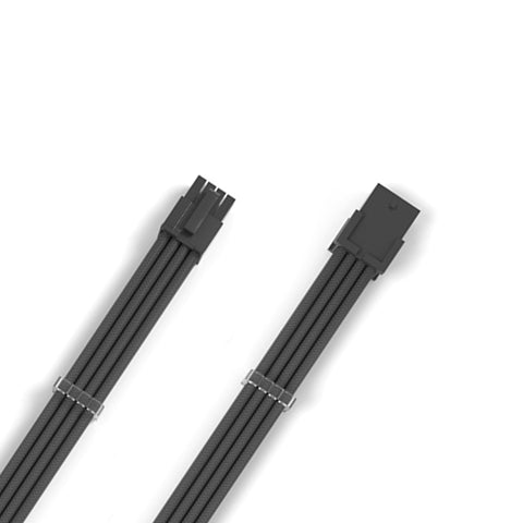 Cruxtec PCIe 8Pin Female to 6+2Pin Male Cable (White 35cm) image