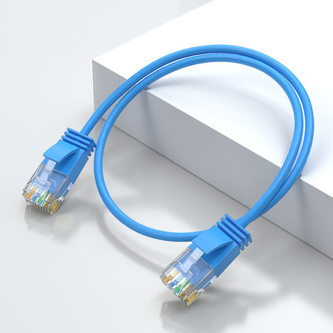 Cruxtec CAT6A UTP 10GbE Ultra-Thin Ethernet Cable (Blue 10m) image