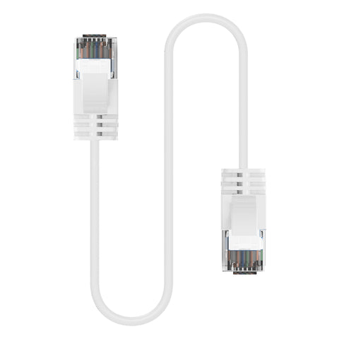 Cruxtec CAT6A UTP 10GbE Ultra-Thin Ethernet Cable (White 2m) image