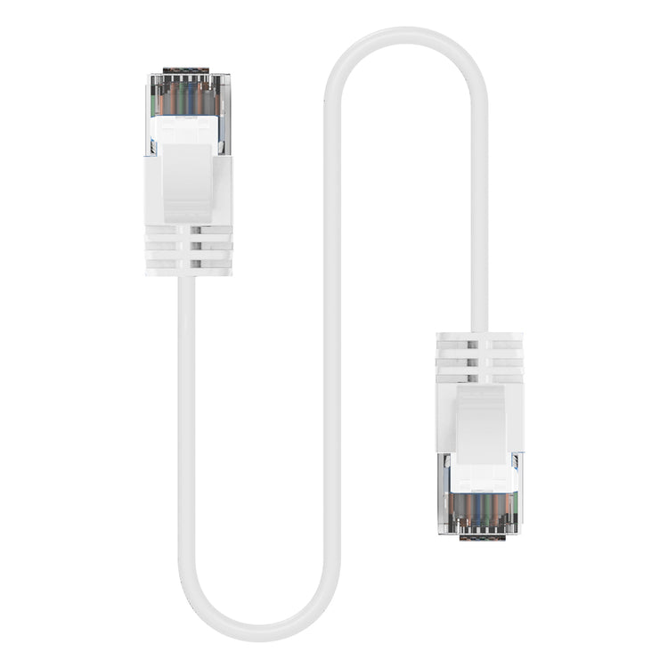 Cruxtec CAT6A UTP 10GbE Ultra-Thin Ethernet Cable (White 30cm) image