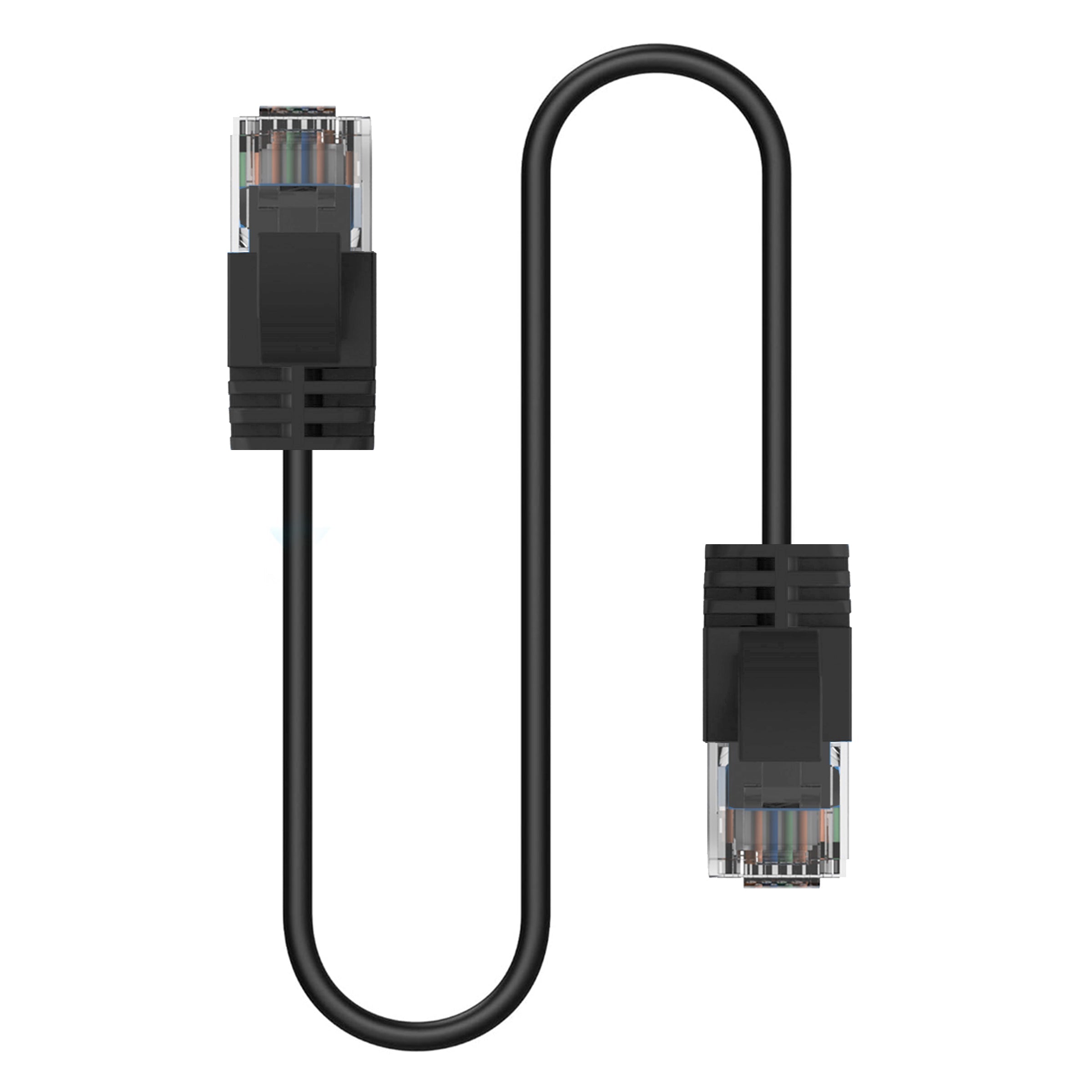 Cruxtec CAT6A UTP 10GbE Ultra-Thin Ethernet Cable (Black 10m) image