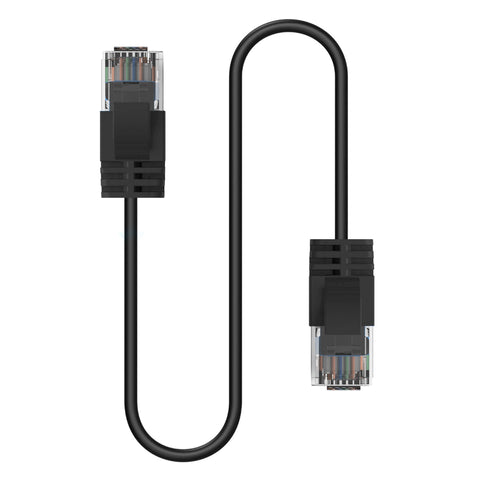 Cruxtec CAT6A UTP 10GbE Ultra-Thin Ethernet Cable (Black 15m) image