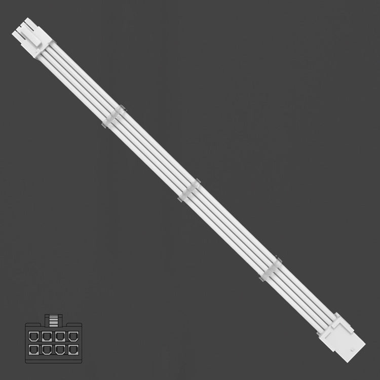 Cruxtec EPS 8Pin Female to 8Pin Male Cable (Black 30cm) image