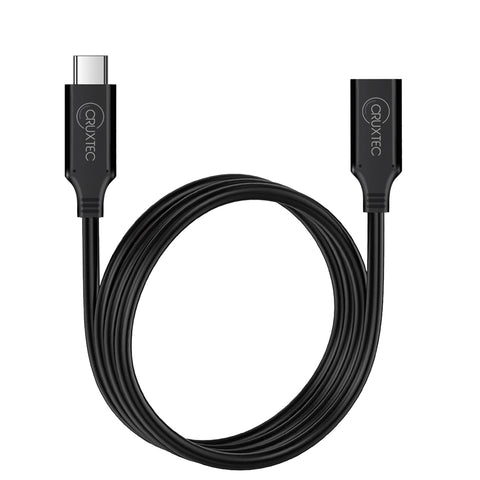 Cruxtec USB-C Male to USB-C Female Extension Cable 4K@60Hz (50cm) image