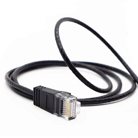 Cruxtec CAT6A UTP 10GbE Ultra-Thin Ethernet Cable (Black 30cm) image
