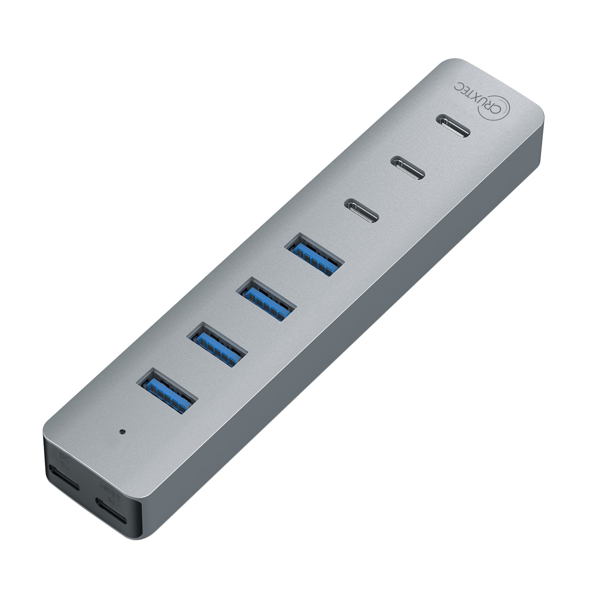 Cruxtec USB 3.1 Gen 1 7-Port Hub 5Gbps (Space Grey) product image 3