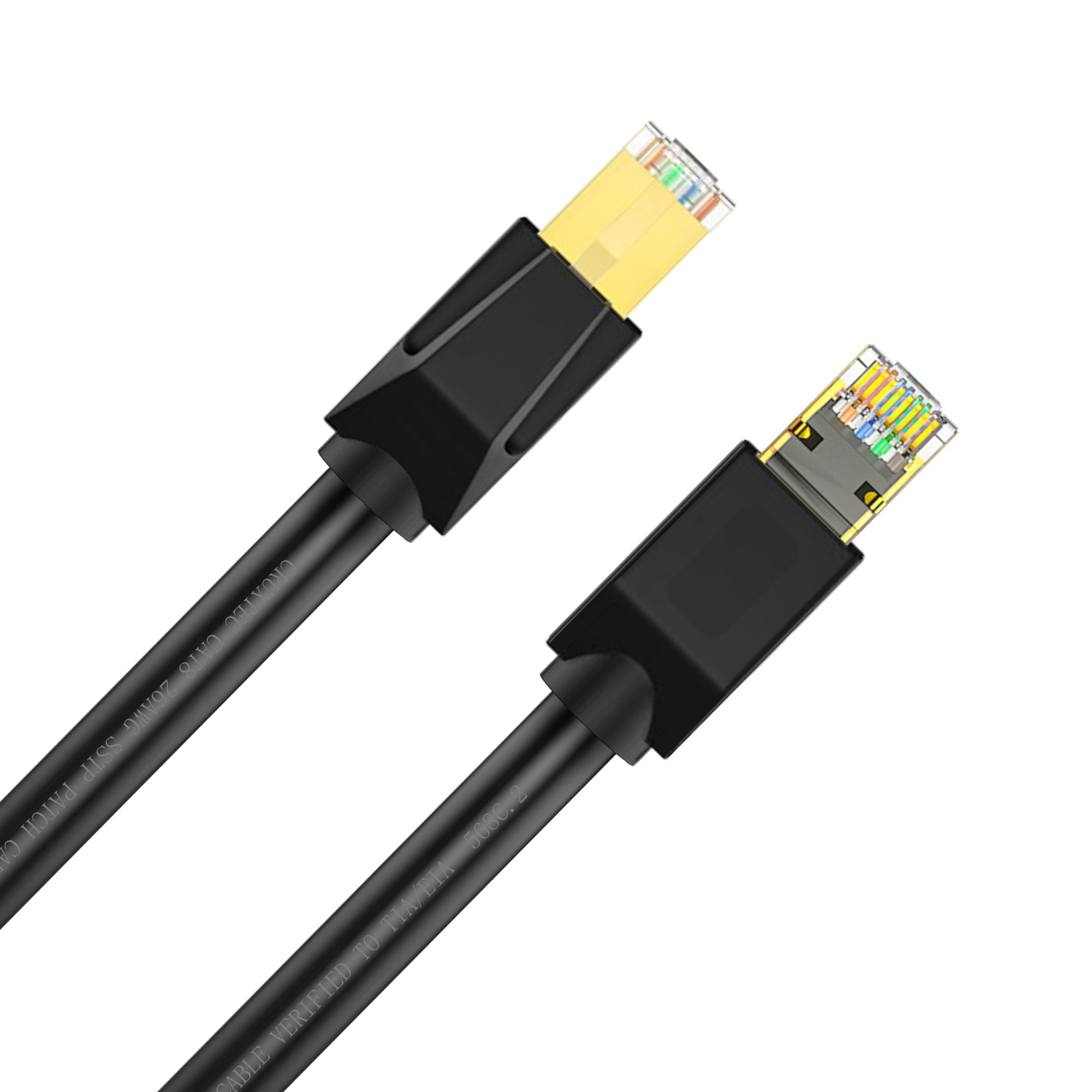 Cruxtec CAT8 S/FTP 40GbE Shielded Ethernet Cable (Black 20m) image
