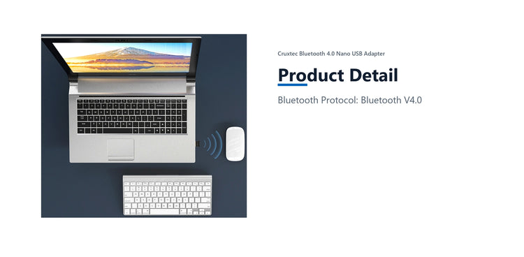 Cruxtec Bluetooth 4.0 Nano USB Adapter product detail detail image with verified product information