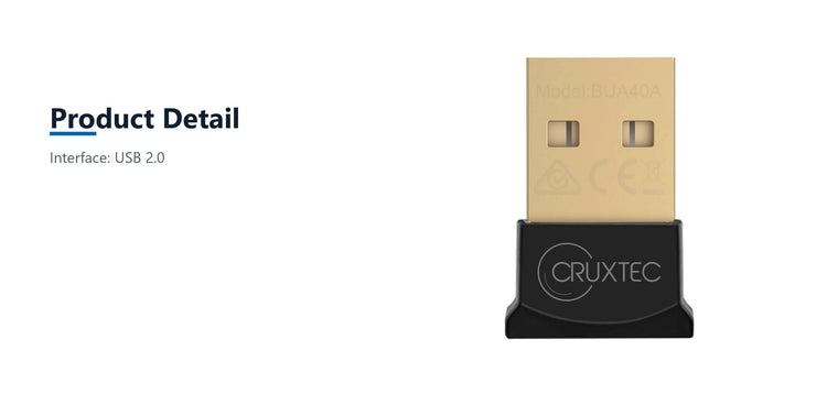 Cruxtec Bluetooth 4.0 Nano USB Adapter product detail detail image with verified product information