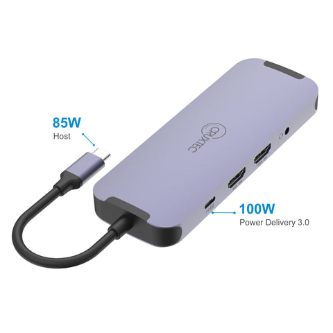 Cruxtec USB-C to DisplayPort Cable 4K@60Hz (Silver Grey 15cm) image