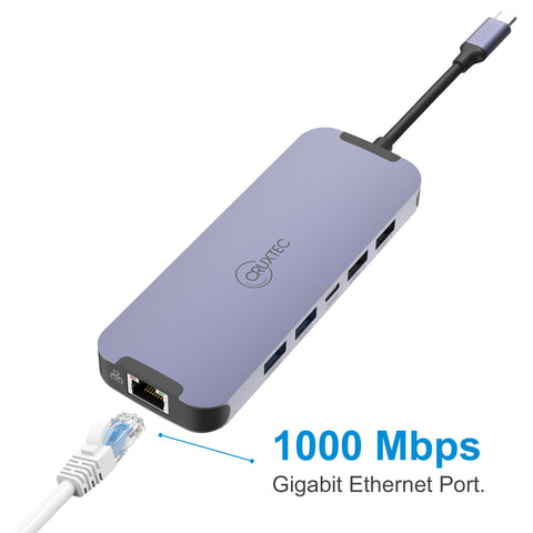 Cruxtec USB-C to DisplayPort Cable 4K@60Hz (Silver Grey 15cm) image