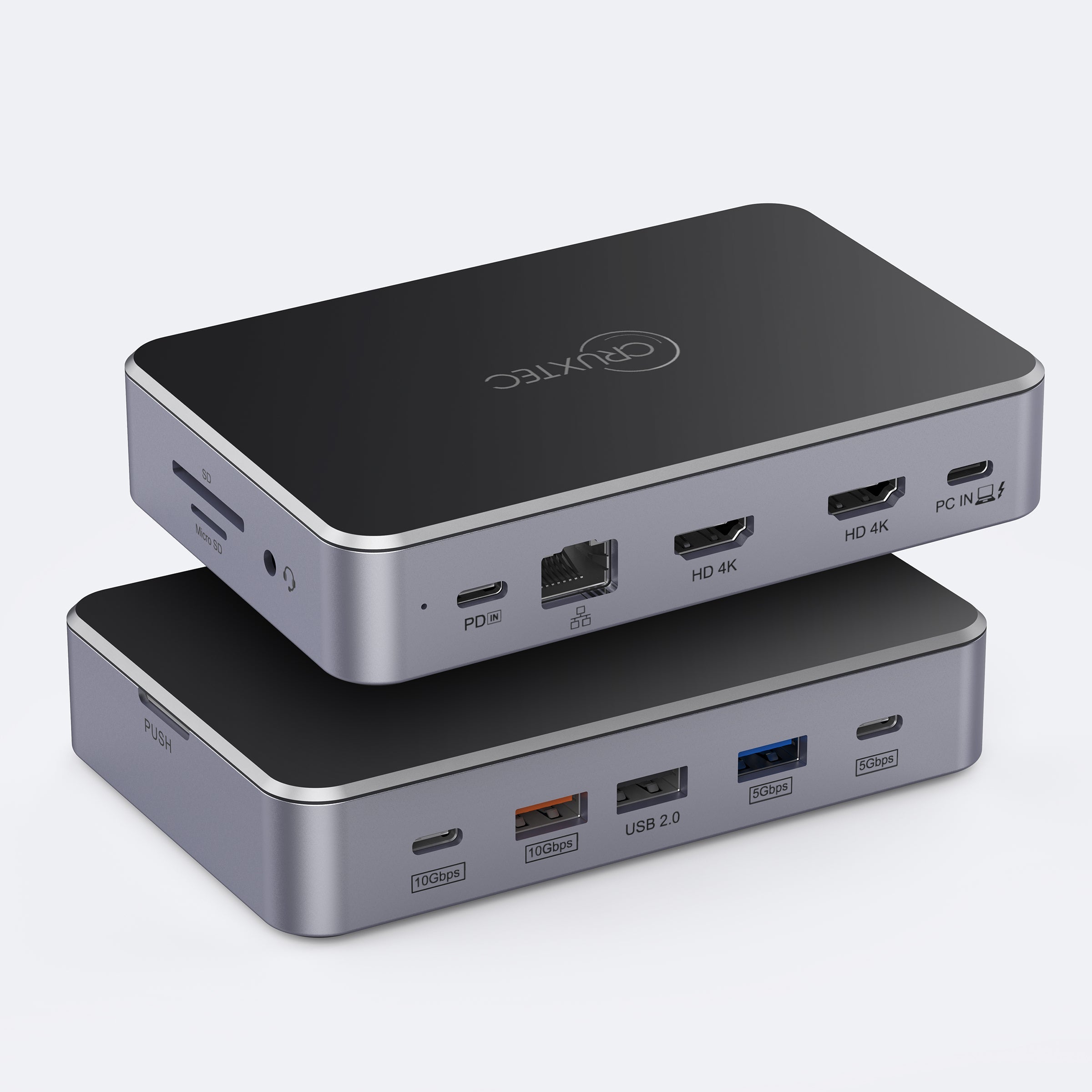 Cruxtec USB-C to DisplayPort Cable 4K@60Hz (Silver Grey 1m) image