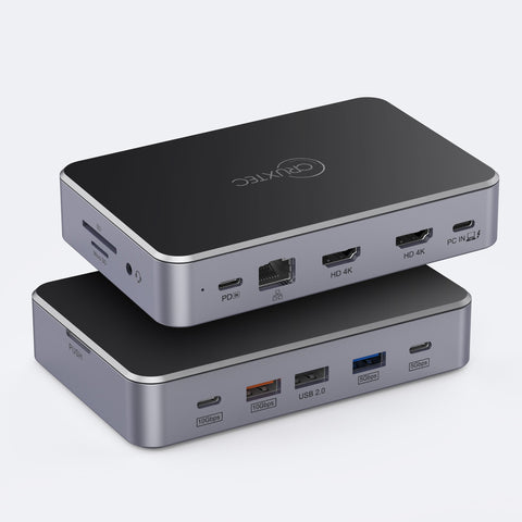 Cruxtec USB-C to DisplayPort Cable 4K@60Hz (Silver Grey 1m) image