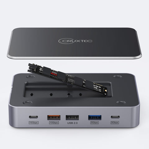 Cruxtec USB-C to DisplayPort Cable 4K@60Hz (Silver Grey 1m) image