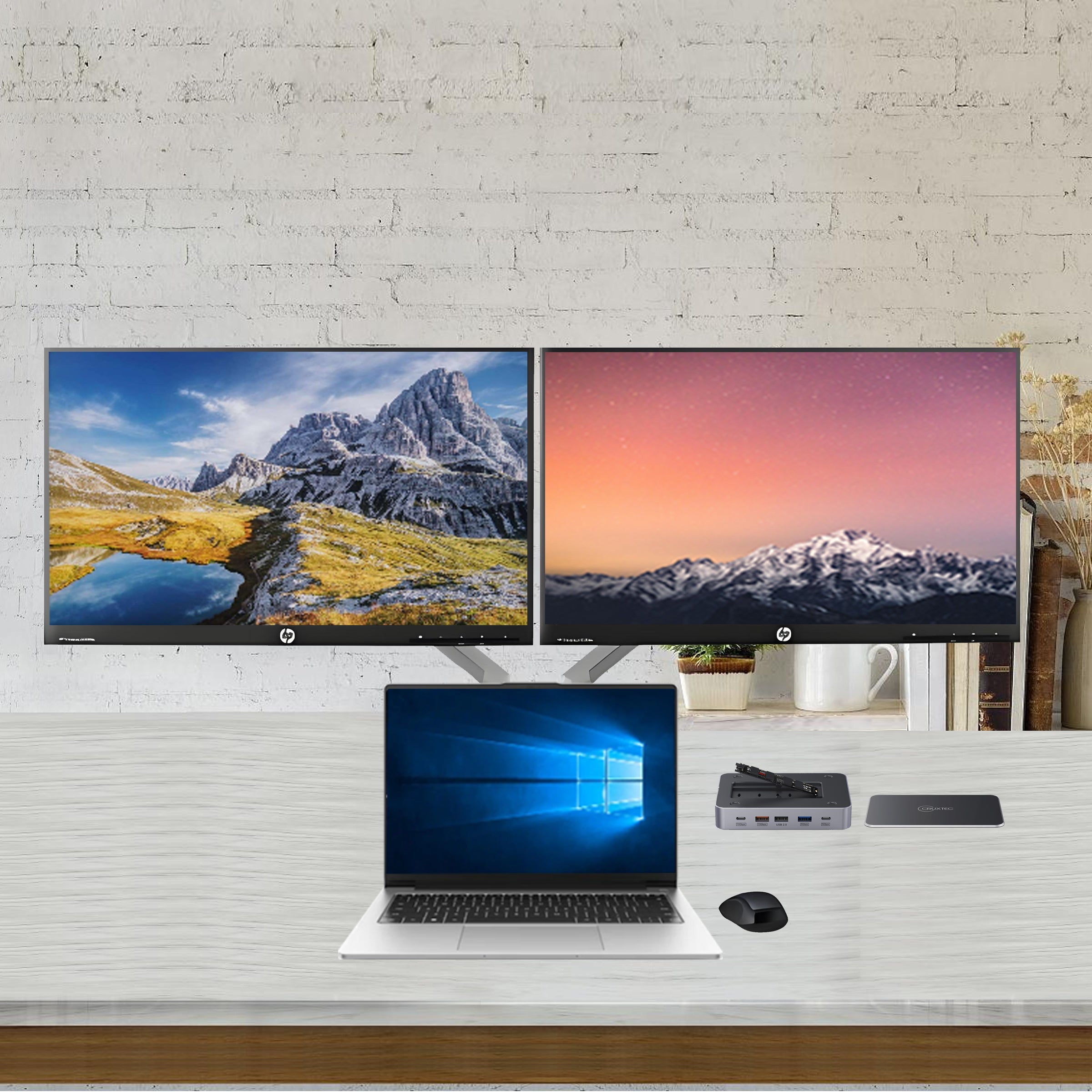 Cruxtec USB-C to DisplayPort Cable 4K@60Hz (Silver Grey 1m) image
