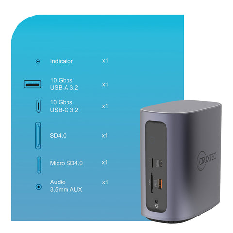 Cruxtec USB-C to DisplayPort Cable 4K@60Hz (Silver Grey 1m) image